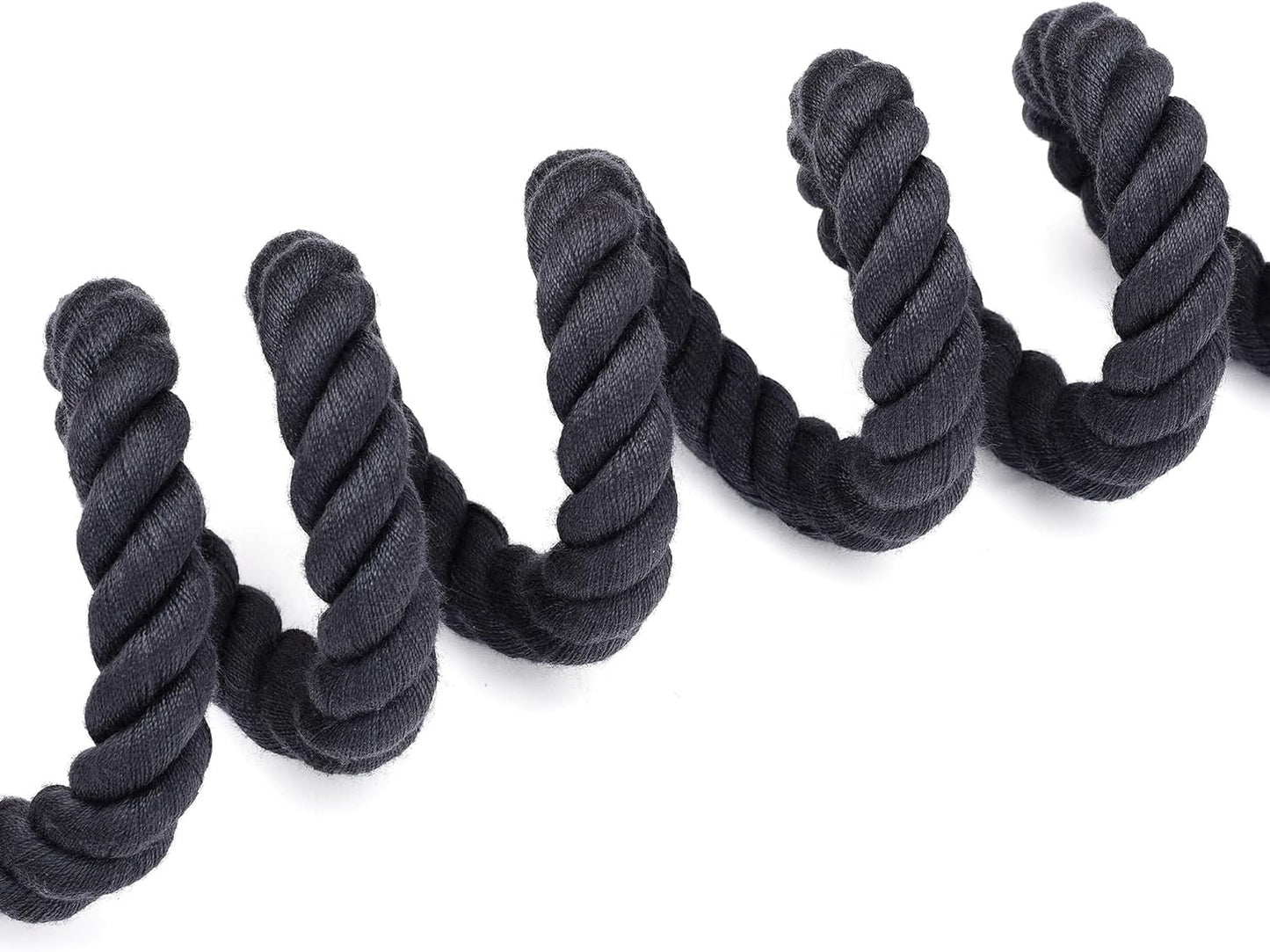 Dog Leash, Braided Cotton Rope Leashes with Leather Tailor Tip with Leather Tip - Heavy Duty Metal Clasp, 4FT, 1/2" Thick - Wedding, Walking for Medium Large Dogs(Dark Gray)